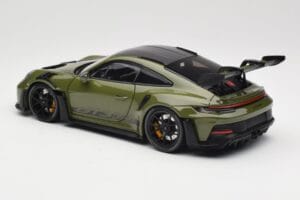 Porsche 911 992 GT3 RS Nato Olive & Black Wheels Minichamps 1:18 110062027 Metal — zdjęcie 7 z 8