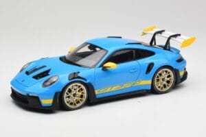 Porsche 911 992 GT3 RS Shark Niebieski & Żółty Decor Concept Minichamps 1:18 911992001 Metal
