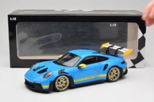 Porsche 911 992 GT3 RS Shark Niebieski & Żółty Decor Concept Minichamps 1:18 911992001 Metal — zdjęcie 8 z 8