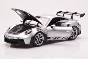 Porsche 911 992 GT3 RS Srebrny Metaliczny Norev 1:18 187357 Metal — zdjęcie 2 z 8