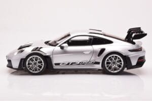 Porsche 911 992 GT3 RS Srebrny Metaliczny Norev 1:18 187357 Metal — zdjęcie 4 z 8