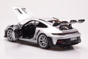Porsche 911 992 GT3 RS Srebrny Metaliczny Norev 1:18 187357 Metal — zdjęcie 5 z 8