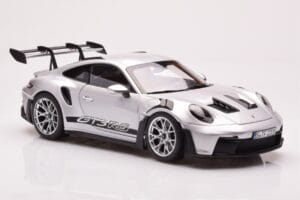 Porsche 911 992 GT3 RS Srebrny Metaliczny Norev 1:18 187357 Metal — zdjęcie 6 z 8