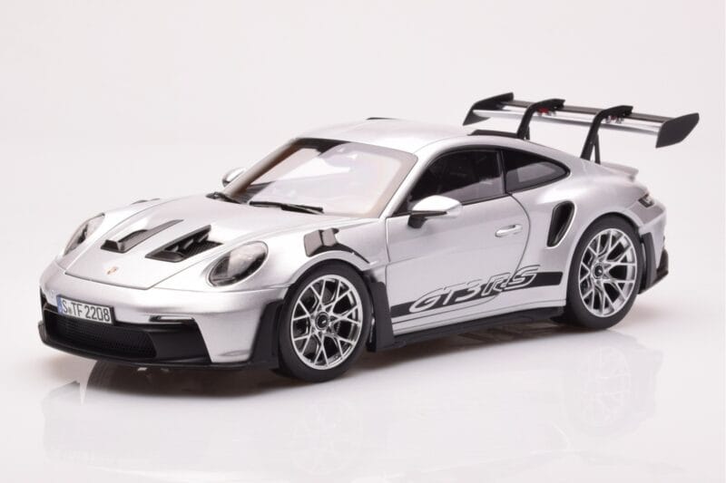 Porsche 911 992 GT3 RS Srebrny Metaliczny Norev 1:18 187357 Metal