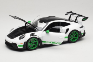 Porsche 911 992 GT3 RS Tribute to Carrera RS White Python Green Norev 1:18 187372 Metal — zdjęcie 2 z 8