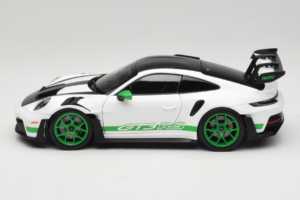 Porsche 911 992 GT3 RS Tribute to Carrera RS White Python Green Norev 1:18 187372 Metal — zdjęcie 4 z 8