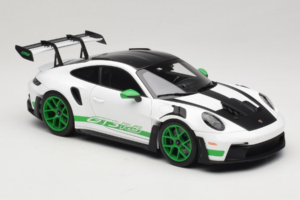 Porsche 911 992 GT3 RS Tribute to Carrera RS White Python Green Norev 1:18 187372 Metal — zdjęcie 6 z 8