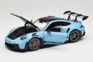 Porsche 911 992 GT3 RS Weissach Pack Gulf Blue Norev 1:18 187367 Metal — zdjęcie 2 z 8