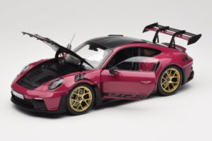 Porsche 911 992 GT3 RS Weissach Package Ruby Star Norev 1:18 187370 Metal — zdjęcie 2 z 8