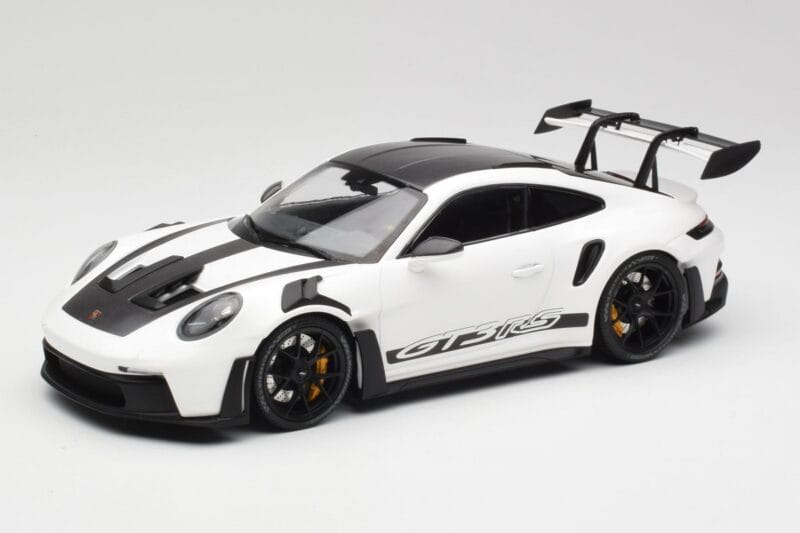 Porsche 911 992 GT3 RS Biały & Czarne Felgi Minichamps 1:18 155062230 Metal