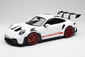 Porsche 911 992 GT3 RS Biały & Pyro Czerwony Norev 1:12 127530 Metal