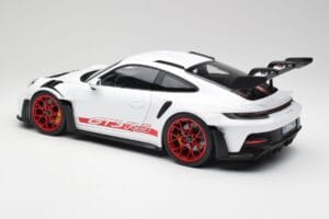 Porsche 911 992 GT3 RS Biały & Pyro Czerwony Norev 1:12 127530 Metal — zdjęcie 5 z 6
