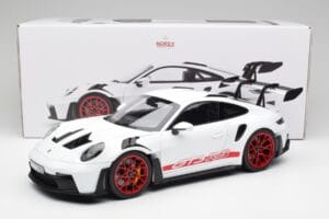 Porsche 911 992 GT3 RS Biały & Pyro Czerwony Norev 1:12 127530 Metal — zdjęcie 6 z 6