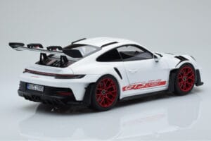 Porsche 911 992 GT3 RS Biały Pyro Czerwony Norev 1:18 187352 Metal — zdjęcie 3 z 8