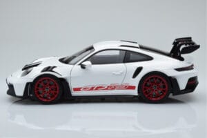 Porsche 911 992 GT3 RS Biały Pyro Czerwony Norev 1:18 187352 Metal — zdjęcie 4 z 8
