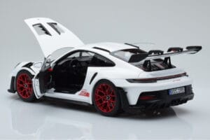 Porsche 911 992 GT3 RS Biały Pyro Czerwony Norev 1:18 187352 Metal — zdjęcie 5 z 8