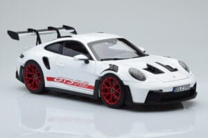 Porsche 911 992 GT3 RS Biały Pyro Czerwony Norev 1:18 187352 Metal — zdjęcie 6 z 8