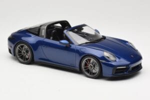 Porsche 911 992 Targa 4 GTS Blue Metallic Minichamps 1:18 155061060 Metal — zdjęcie 4 z 6