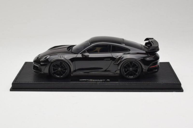 Porsche 911 992 TechArt GTstreet R Czarny Z Czarnymi Kołami TechArt 1:18 REMC012 Żywica