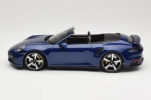 Porsche 911 992 Turbo S Kabriolet Blue Metallic Minichamps 1:18 155069081 Metal — zdjęcie 3 z 6