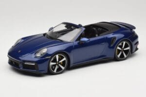 Porsche 911 992 Turbo S Kabriolet Blue Metallic Minichamps 1:18 155069081 Metal