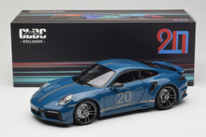 Porsche 911 992 Turbo S Coupe Sport Design Niebieski Minichamps 1:18 113069073 Metal — zdjęcie 8 z 8