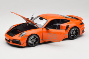 Porsche 911 992 Turbo S Coupe Sport Design Pomarańczowy Minichamps 1:18 113069074 Metal — zdjęcie 2 z 8