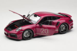 Porsche 911 992 Turbo S Coupe Sport Design Czerwony Minichamps 1:18 113069075 Metal — zdjęcie 2 z 8