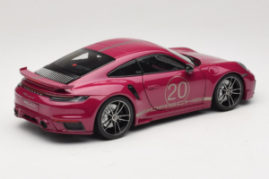 Porsche 911 992 Turbo S Coupe Sport Design Czerwony Minichamps 1:18 113069075 Metal — zdjęcie 3 z 8