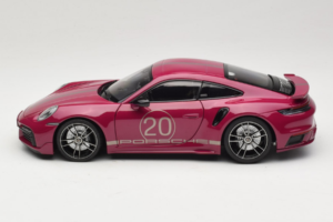 Porsche 911 992 Turbo S Coupe Sport Design Czerwony Minichamps 1:18 113069075 Metal — zdjęcie 4 z 8