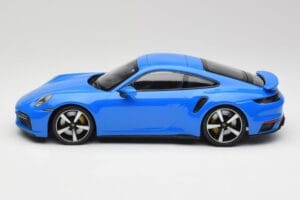 Porsche 911 992 Turbo S Gentian Niebieski Minichamps 1:18 155069074 Metal — zdjęcie 3 z 6