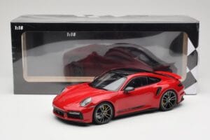 Porsche 911 992 Turbo S Czerwony Minichamps 1:18 155069070 Metal — zdjęcie 6 z 6