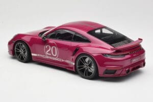 Porsche 911 992 Turbo S z Sport Design Package Czerwony Minichamps 1:18 155069172 Metal — zdjęcie 5 z 6