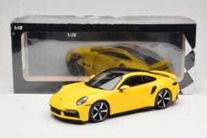 Porsche 911 992 Turbo S Żółty Minichamps 1:18 155069071 Metal — zdjęcie 6 z 6