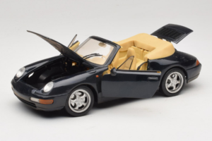 Porsche 911 993 Kabriolet Ciemnoniebieski Tchibo 1:18 46619 Metal — zdjęcie 2 z 8