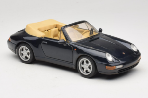 Porsche 911 993 Kabriolet Ciemnoniebieski Tchibo 1:18 46619 Metal — zdjęcie 6 z 8