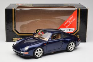 Porsche 911 993 Carrera Cup Niebieski Braccio & Gotz 1993 Bburago 1:18 3060-M1 Metal — zdjęcie 8 z 8