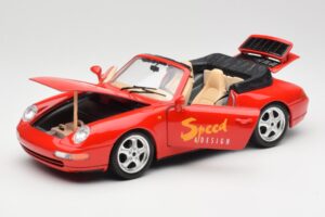 Porsche 911 993 Carrera Kabriolet Czerwony Bburago 1:18 3090 Metal — zdjęcie 2 z 8