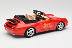 Porsche 911 993 Carrera Kabriolet Czerwony Bburago 1:18 3090 Metal — zdjęcie 3 z 8
