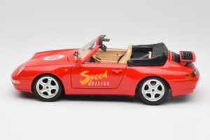 Porsche 911 993 Carrera Kabriolet Czerwony Bburago 1:18 3090 Metal — zdjęcie 4 z 8
