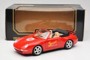 Porsche 911 993 Carrera Kabriolet Czerwony Bburago 1:18 3090 Metal — zdjęcie 8 z 8