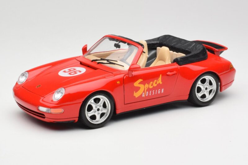 Porsche 911 993 Carrera Kabriolet Czerwony Bburago 1:18 3090 Metal