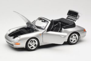 Porsche 911 993 Carrera Kabriolet Srebrny Bburago 1:18 18-12039 Metal — zdjęcie 2 z 8