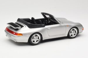 Porsche 911 993 Carrera Kabriolet Srebrny Bburago 1:18 18-12039 Metal — zdjęcie 3 z 8