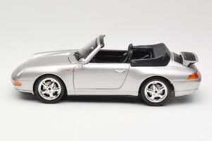 Porsche 911 993 Carrera Kabriolet Srebrny Bburago 1:18 18-12039 Metal — zdjęcie 4 z 8