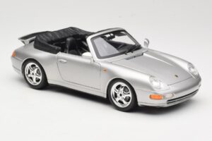 Porsche 911 993 Carrera Kabriolet Srebrny Bburago 1:18 18-12039 Metal — zdjęcie 6 z 8