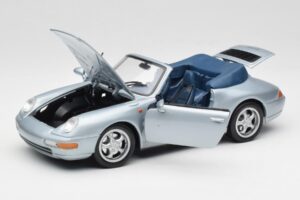 Porsche 911 993 Carrera Kabriolet Srebrny Maisto 1:18 100299-M1 Metal — zdjęcie 2 z 8