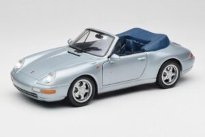 Porsche 911 993 Carrera Kabriolet Srebrny Maisto 1:18 100299-M1 Metal
