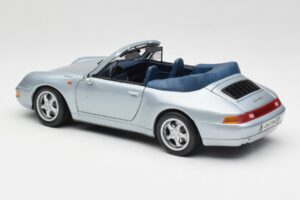 Porsche 911 993 Carrera Kabriolet Srebrny Maisto 1:18 100299-M1 Metal — zdjęcie 7 z 8