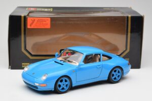 Porsche 911 993 Carrera Niebieski Bburago 1:18 3060 Metal — zdjęcie 8 z 8